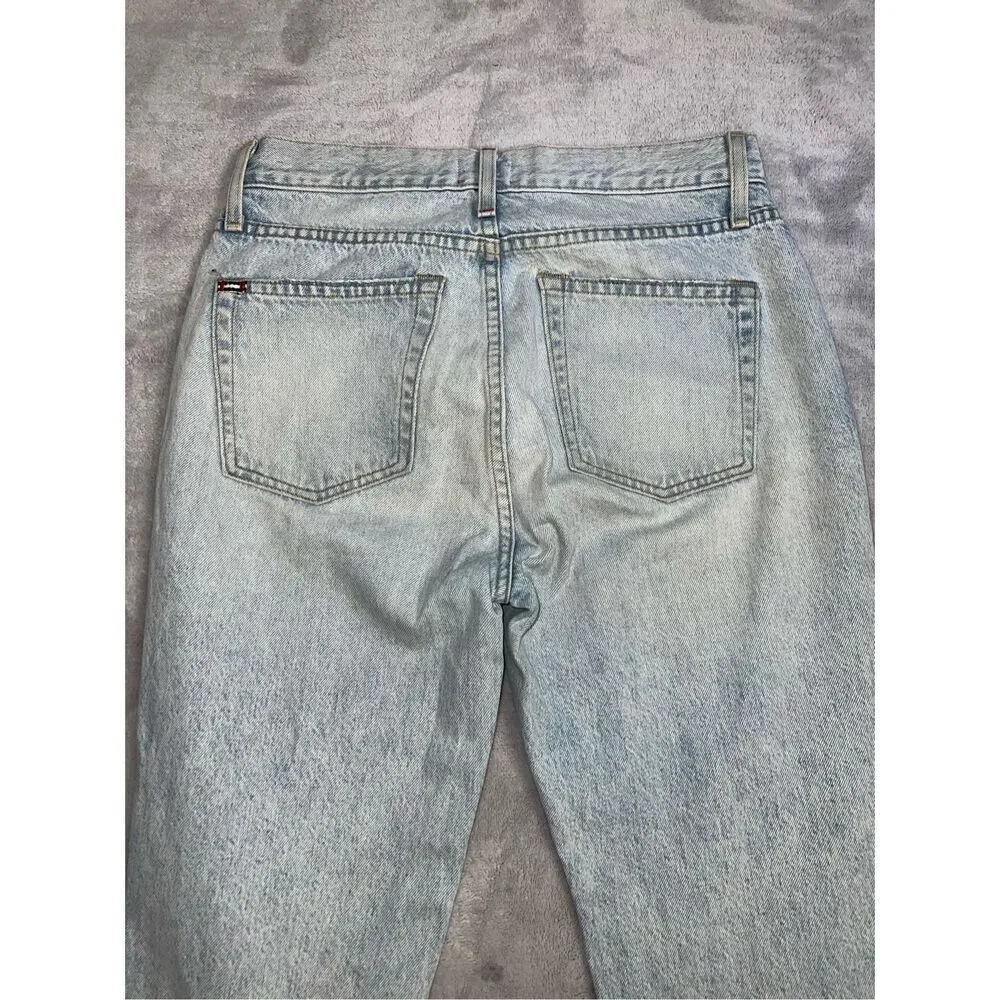 Alice & Olivia Cotton Straight Fit Raw Hem Jeans 27 - Image 8