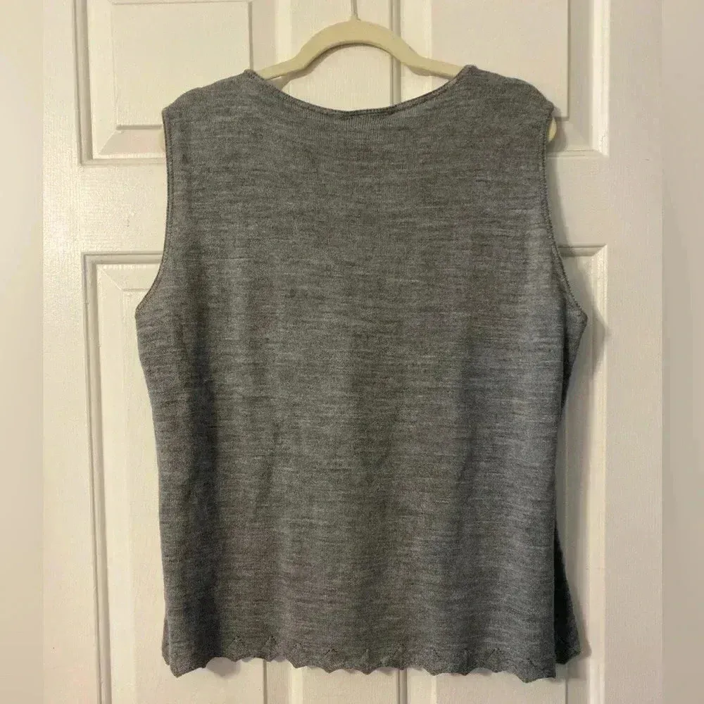Lane Bryant Gray Light Sweater Tank Top Plus‎ Size 18/20 - Image 2