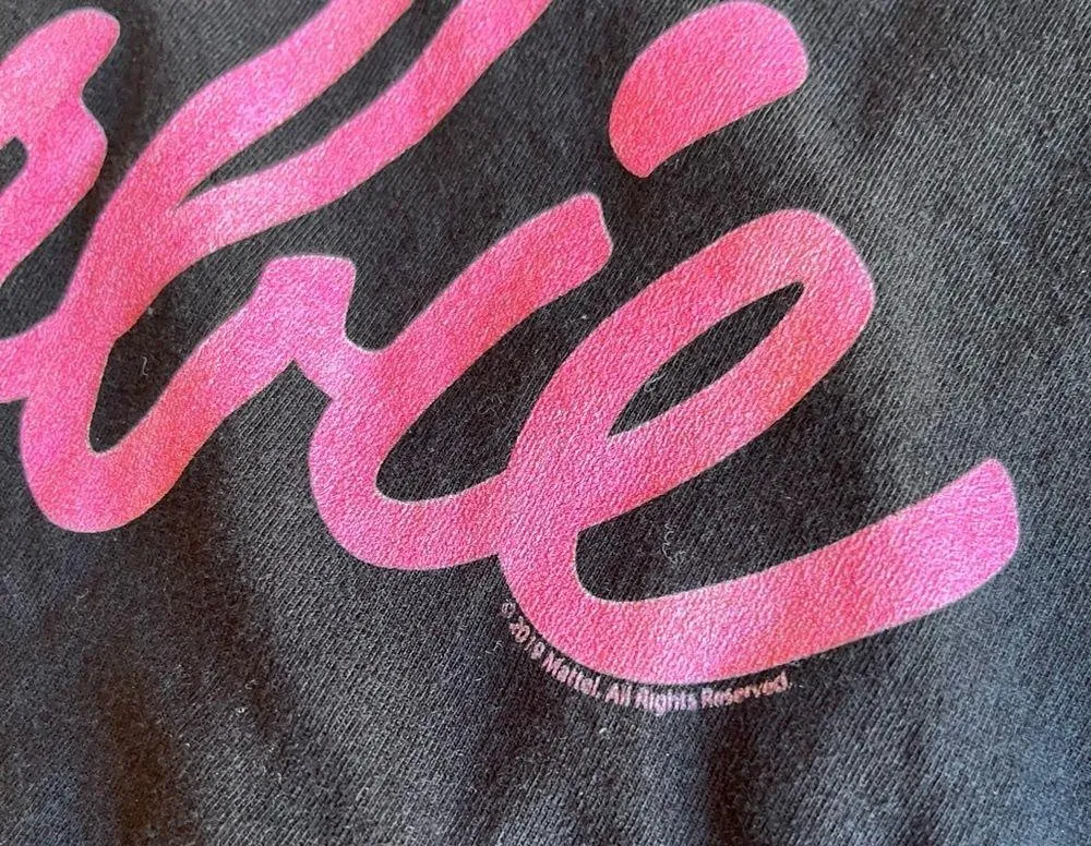 Barbie Short Sleeve Shirt XL Womens Black - Image 7