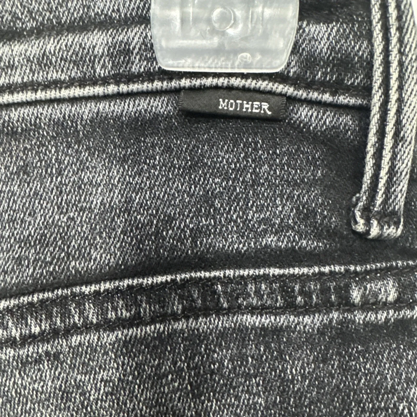 Mother Jeans Women 25 High Waisted Rascal Ankle Snippet Frayed Black Denim Pants - Image 3