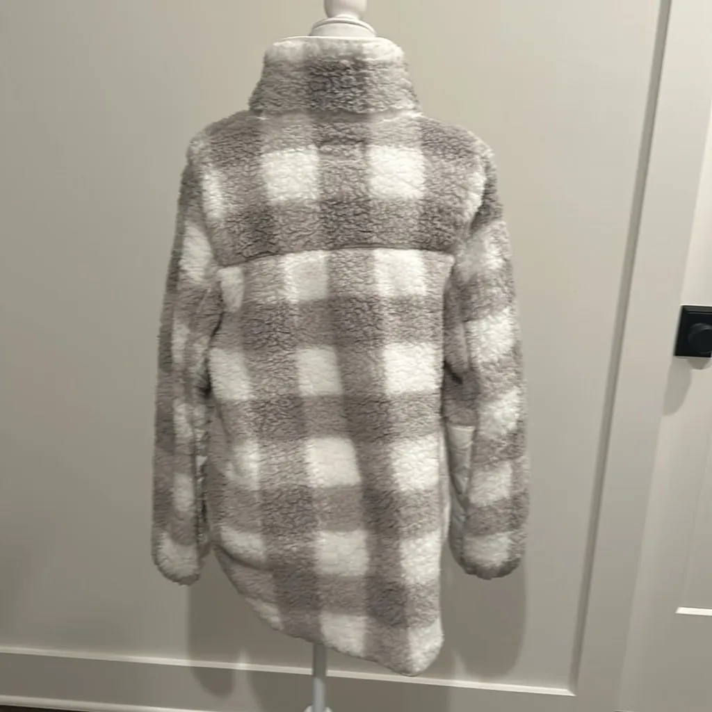 NWT Abercrombie & Fitch Soft Sherpa Fleece Jacket Sz L - Image 4