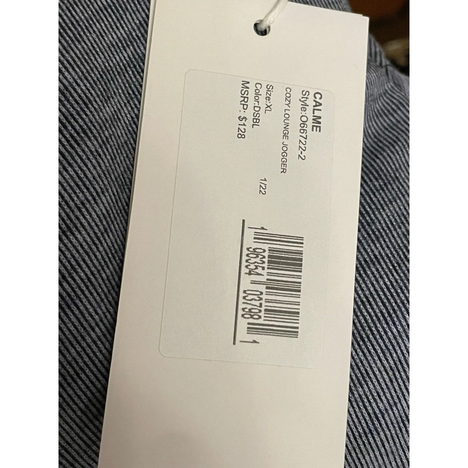 Johnny Was Calme Cozy Lounge Jogger Pants Size XL Blue Stripe Comfort Ankle NWT - Image 7