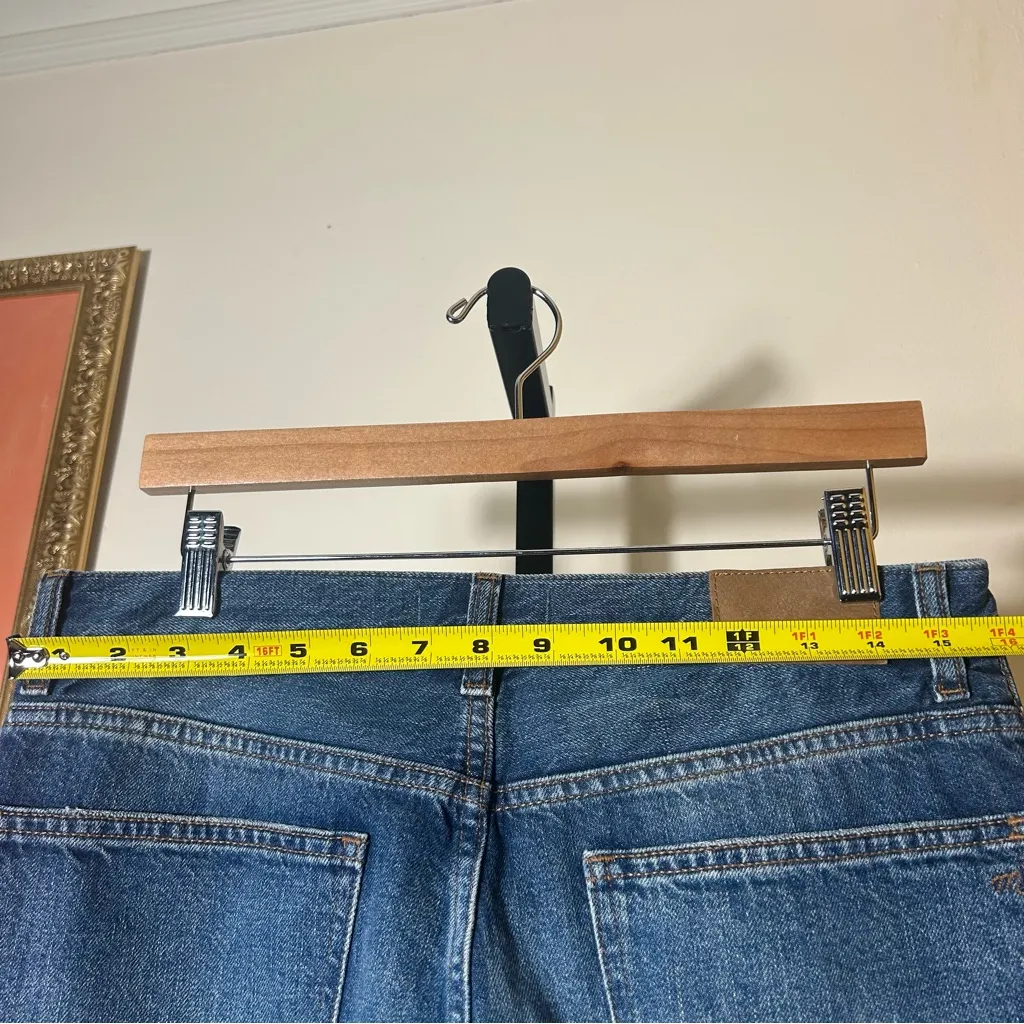 Madewell Dean Easy Straight Crop Jeans Relaxed Low Slung Denim NWT $148 Size 28 - Image 8