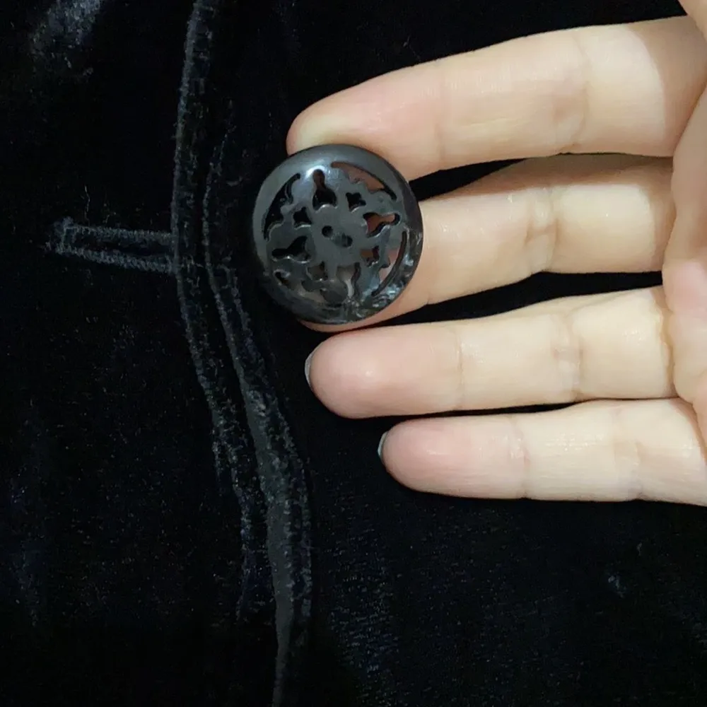 J.Jill chiffon neckline velvet black blazer size XSP business attire, soft - Image 5