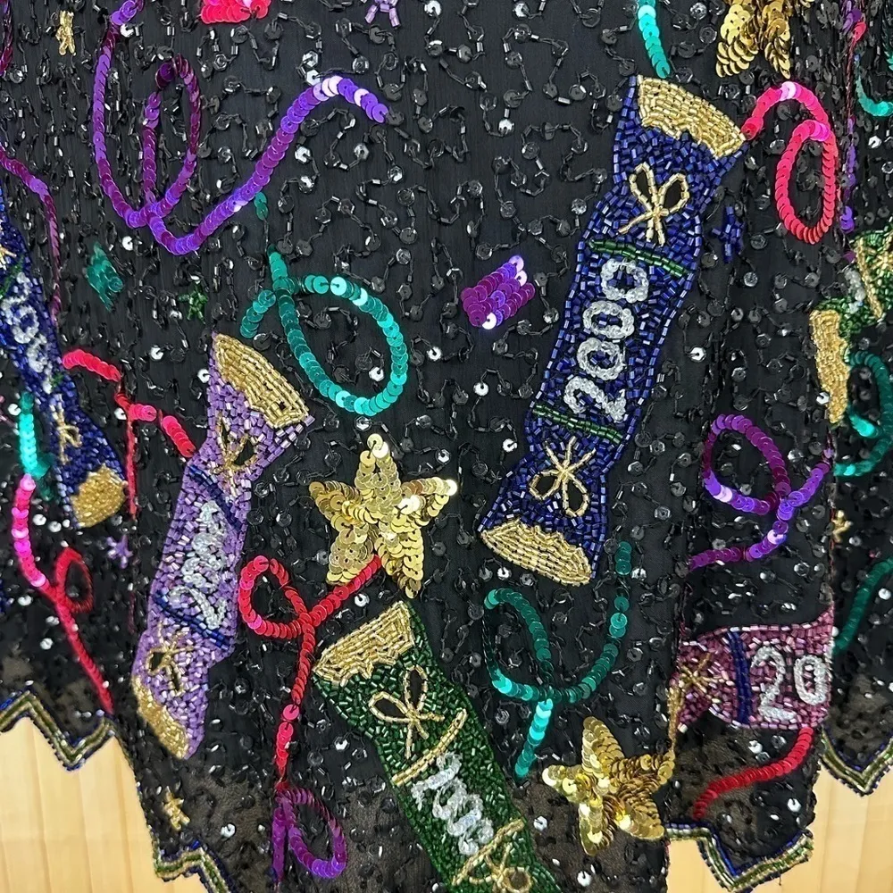 LAURENCE KAZAR Beaded Millennium Top - Image 5