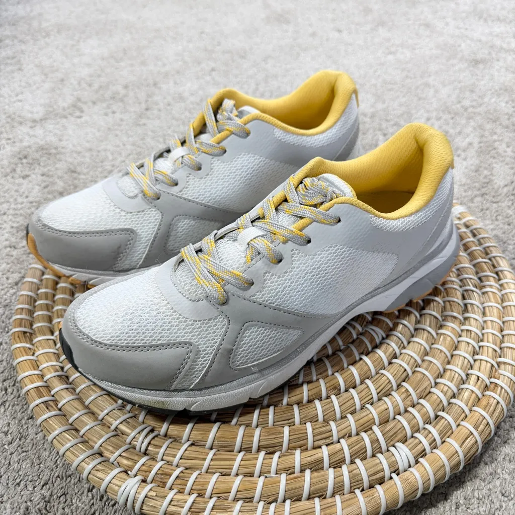 Vionic Women’s Tokyo Fitness Sneakers Walking Shoes Comfort in Yellow White 9 - Image 2