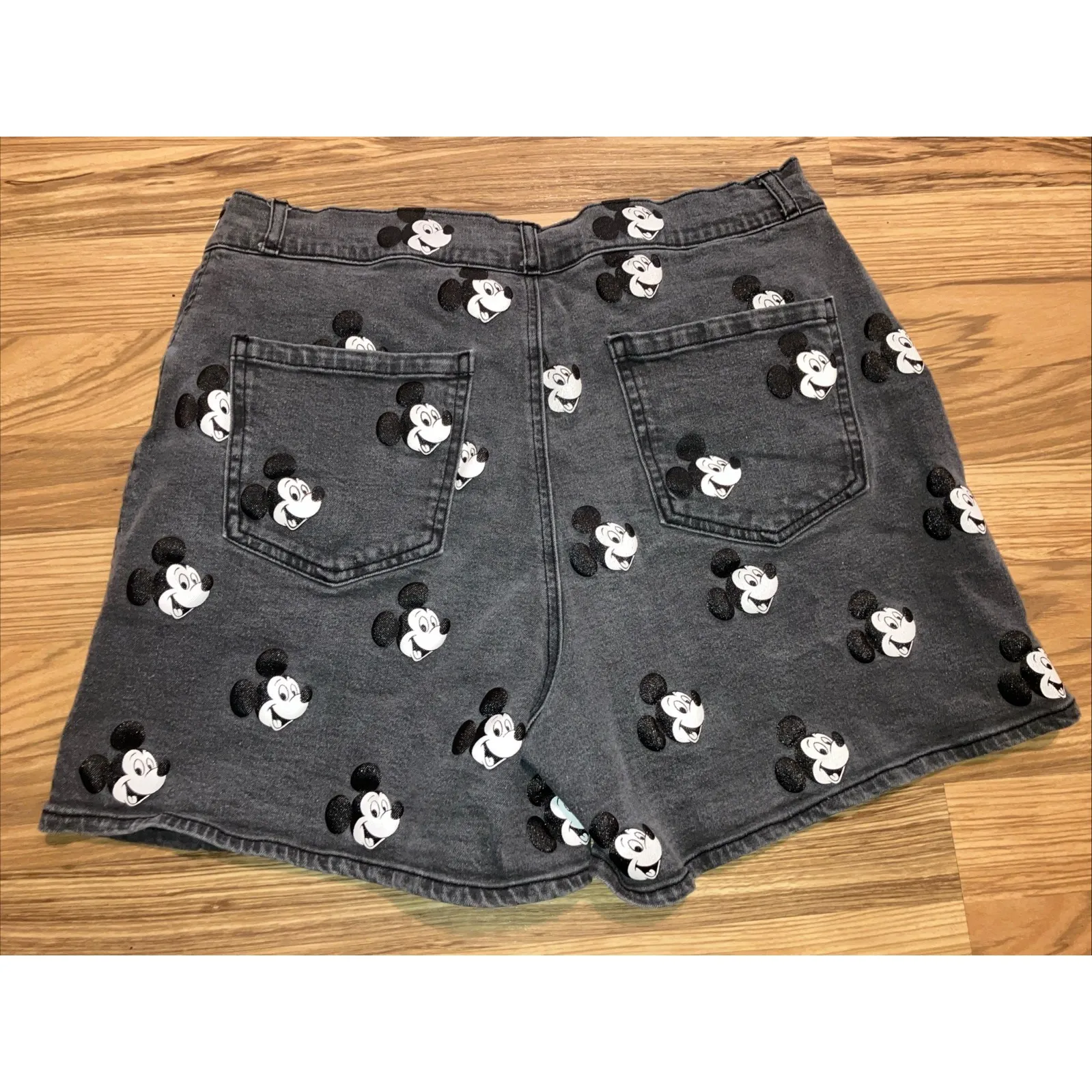 Mickey Mouse‎ Hard to Find Cute Denim Shorts by Cakeworthy – Disney100 Size 34 - Image 5