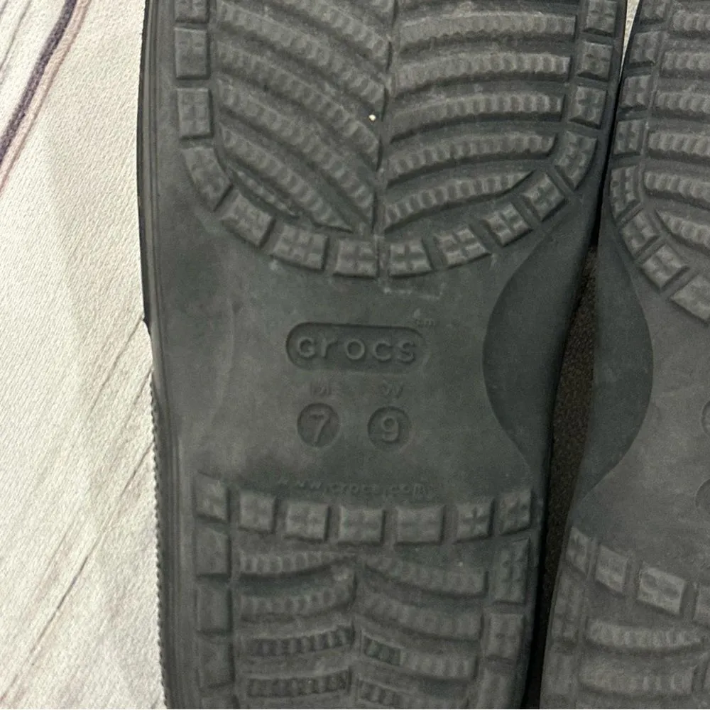 Crocs Sandals Classic Rainbow Tie Dye Slip On Slides Women Sz 9 : Youth/Men 7 - Image 5