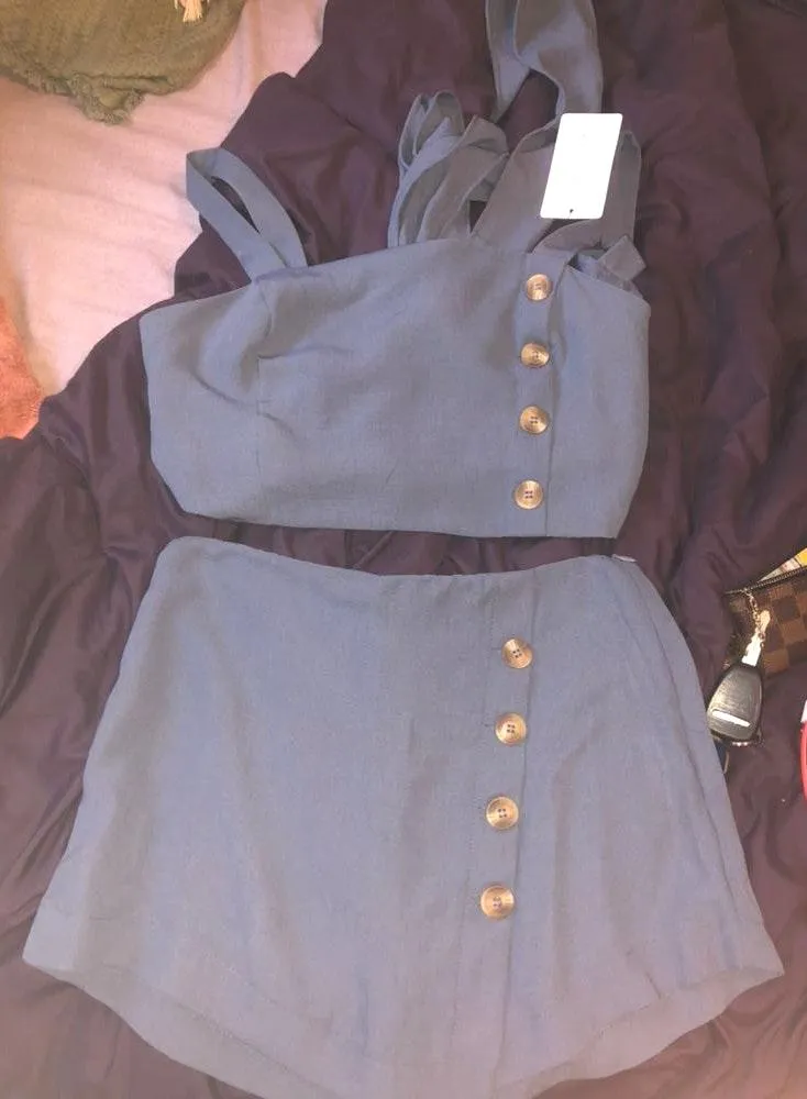 American Threads Blue 2 Piece - Image 2