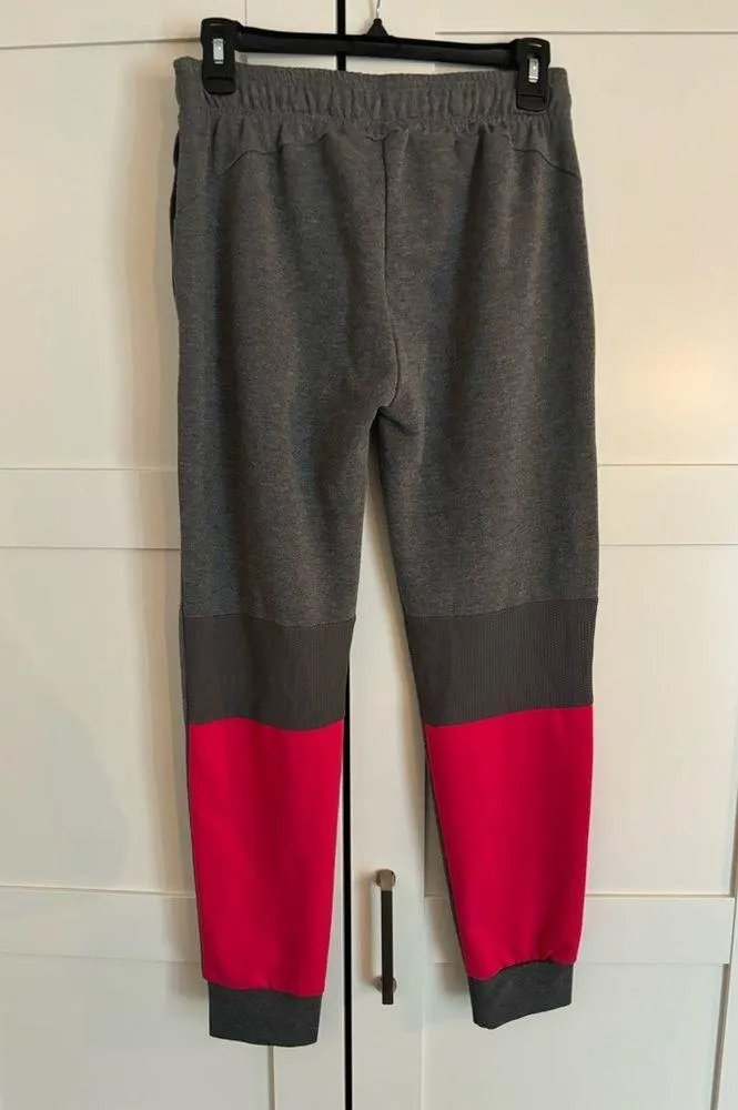 Gymshark Gray and Pink Jogger Sweatpants Size Medium Gym Athletic Cozy Casual - Image 2