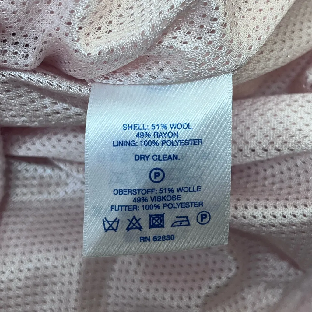 Lands End light pink wool blend jacket size 16p‎ - Image 7