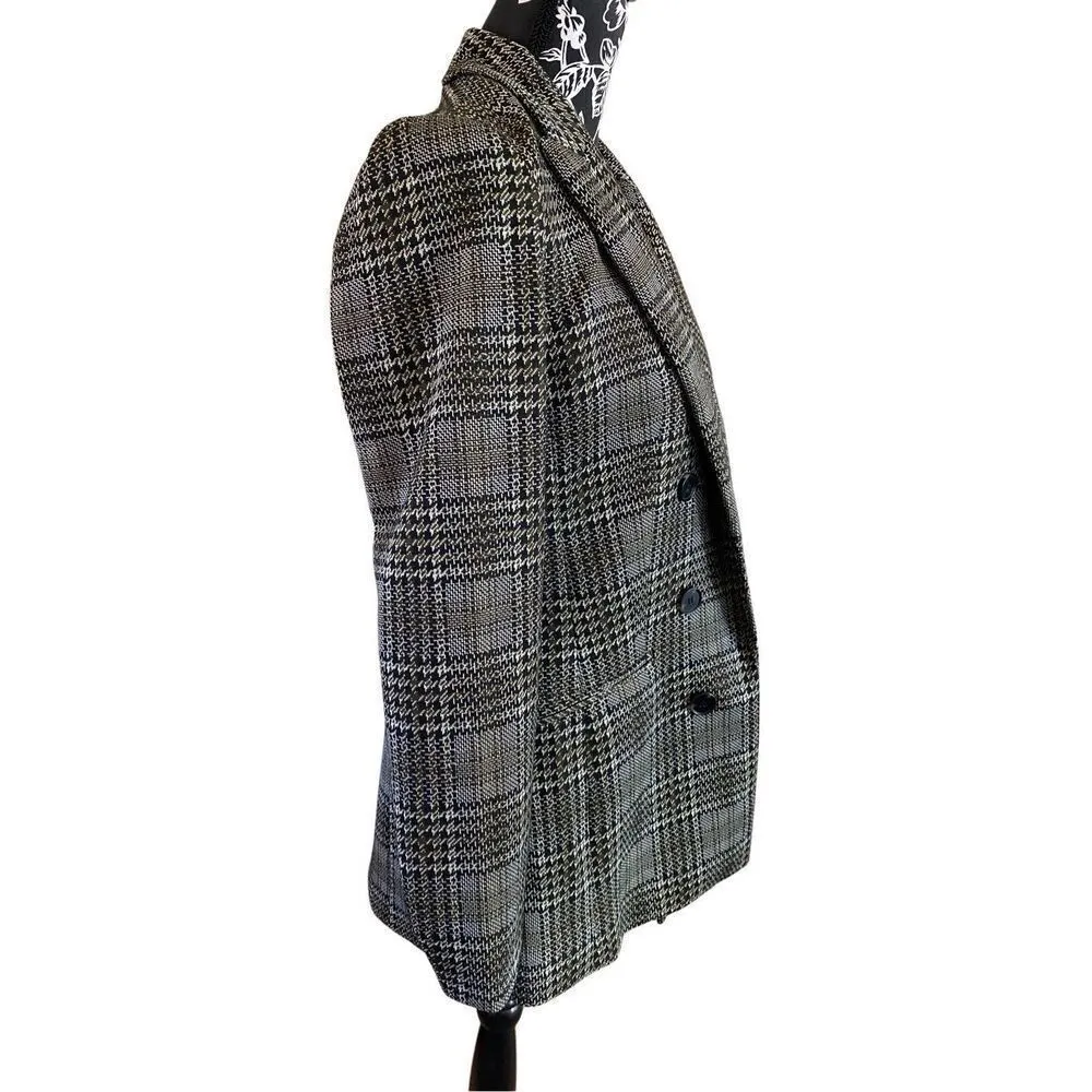 Bar III Houndstooth Suit Jacket Blazer Professional Career - Image 4