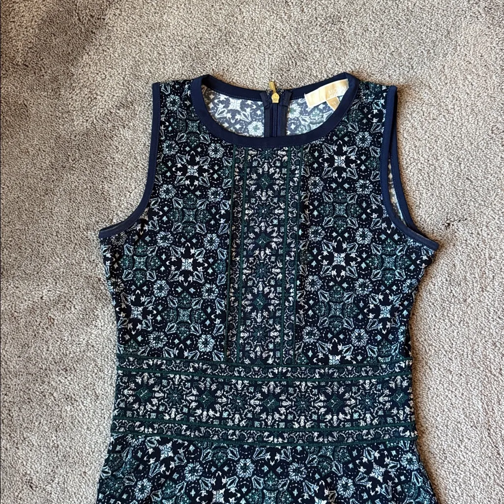 Michael Kors Sleeveless Dress SIZE XS Blue - Image 2
