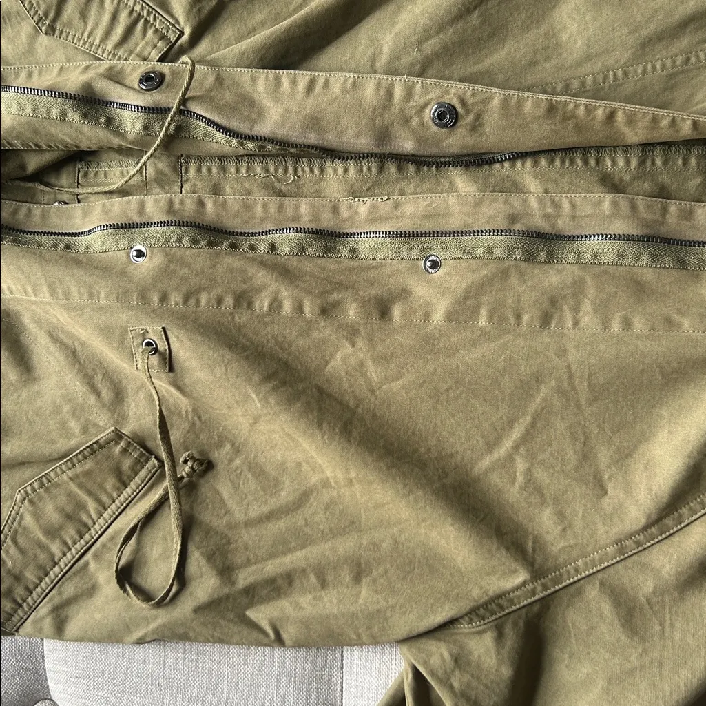 Sophie Rue Women’s Army Green Utility Jacket Size Large - Image 9
