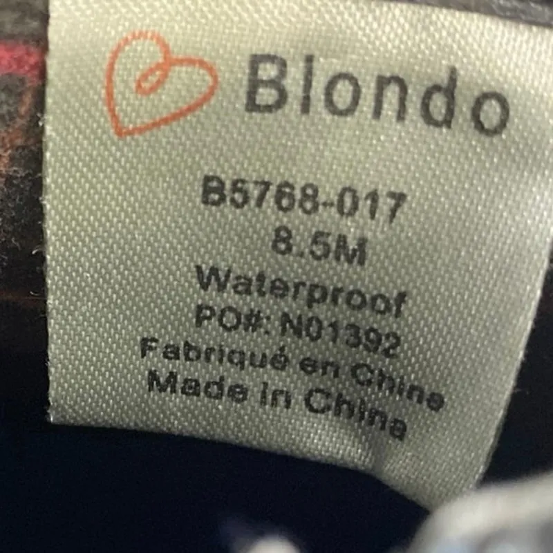 Blondo Elvina Women's Black Leather Zip Pointed Toe Block Heels Ankle Boots 8.5M - Image 6