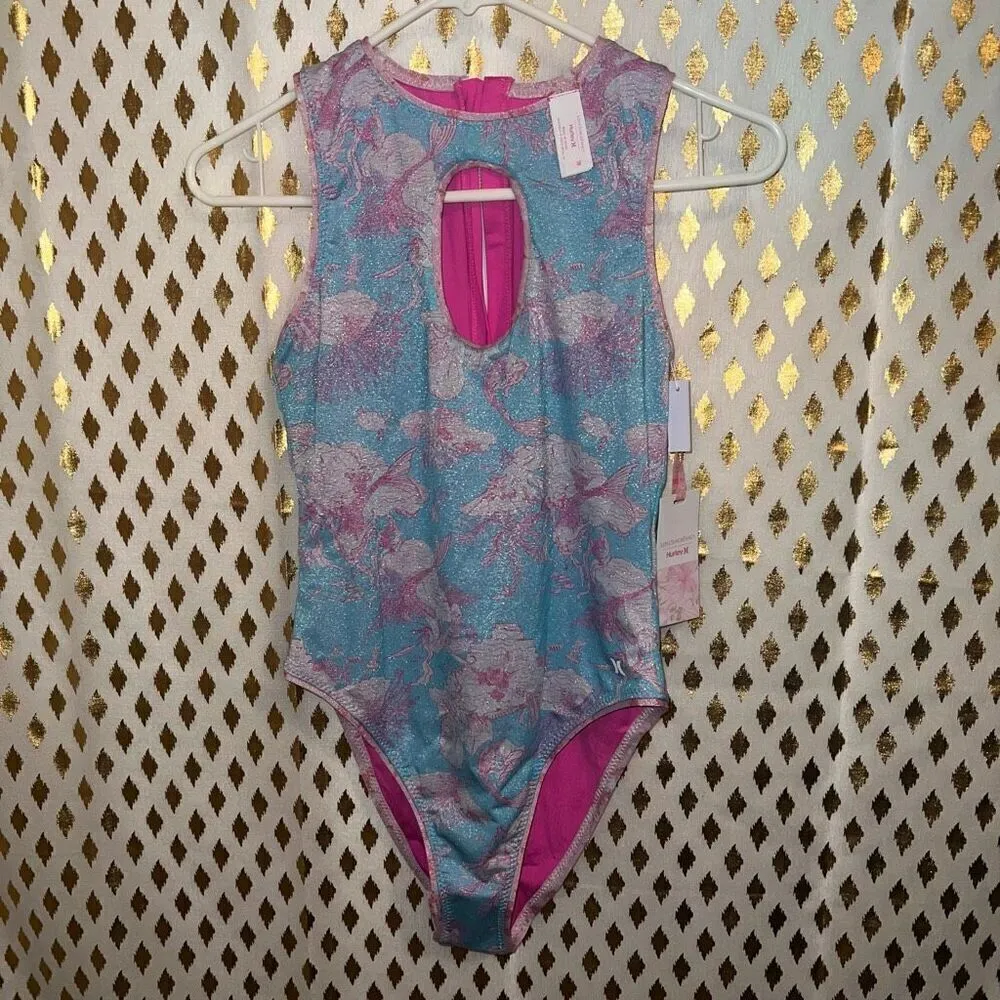 NWT LOVESHACKFANCY X HURLEY - UNDER THE SEA MODERATE COVERAGE ONE PIECE size M - Image 4