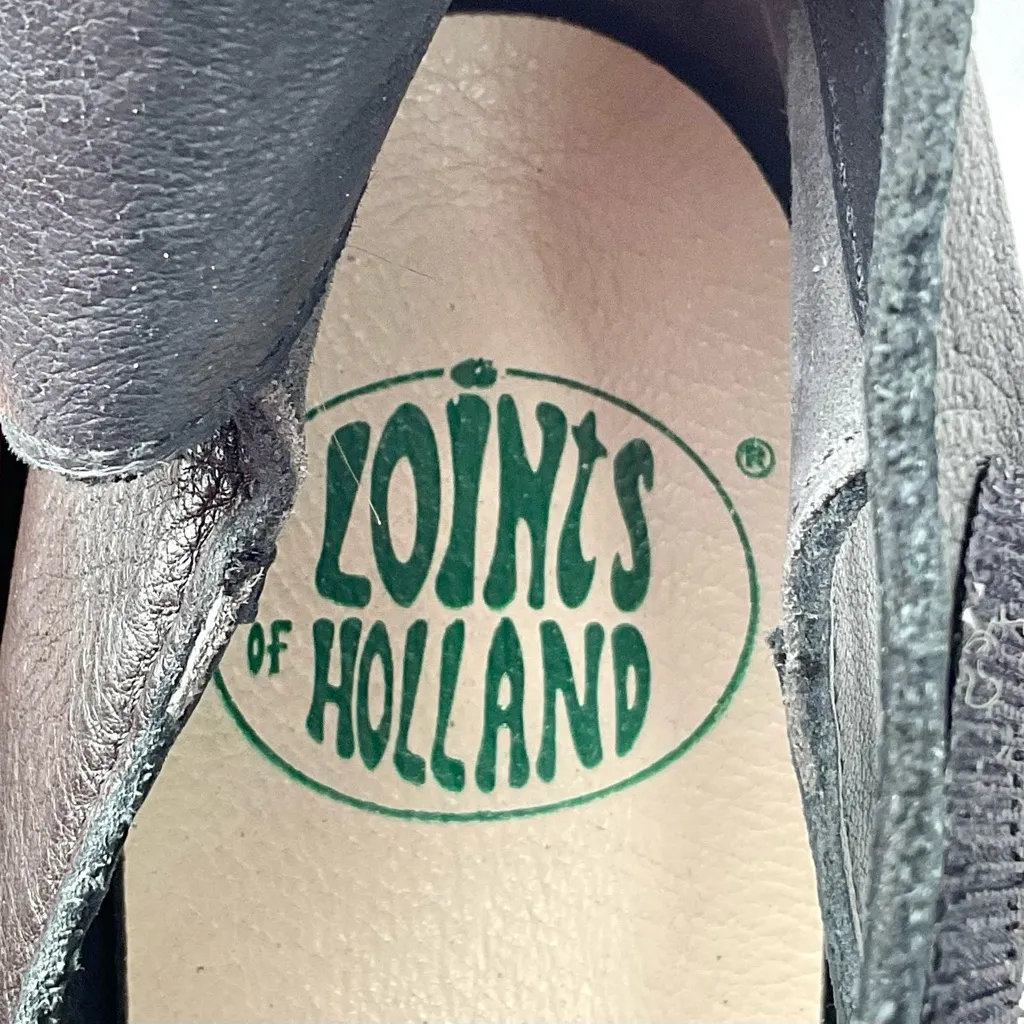 Loints of Holland Sydney Black Leather Shoes Size 38 Mary Jane - Image 6