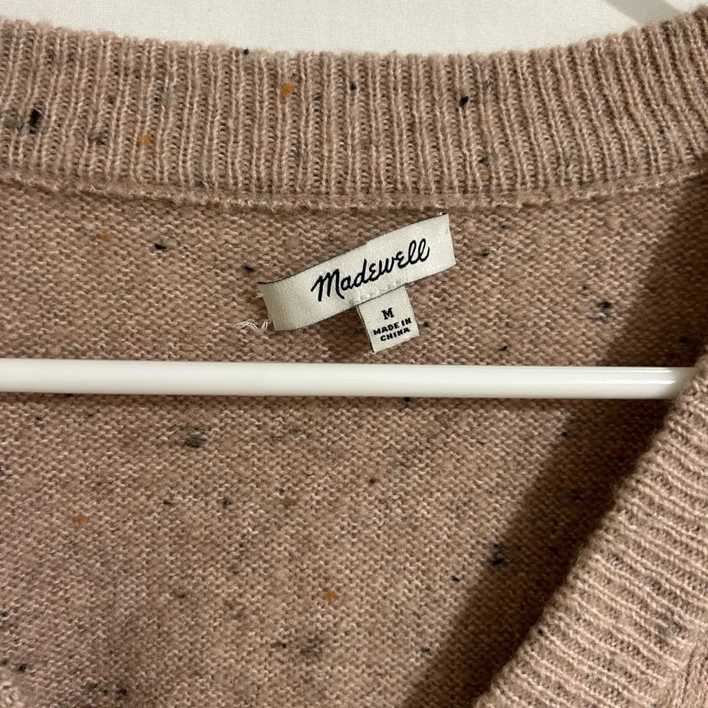 Madewell Donegal Westgate V-Neck Sweater‎ in Coziest Yarn Size Medium - Image 3