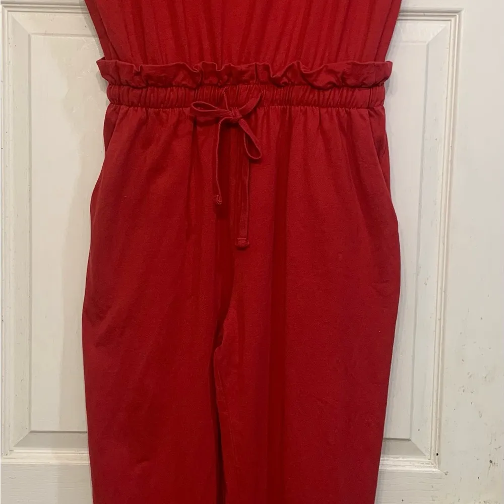 Jogging Sleeveless Red Jumpsuit. 1557 Size M - Image 2