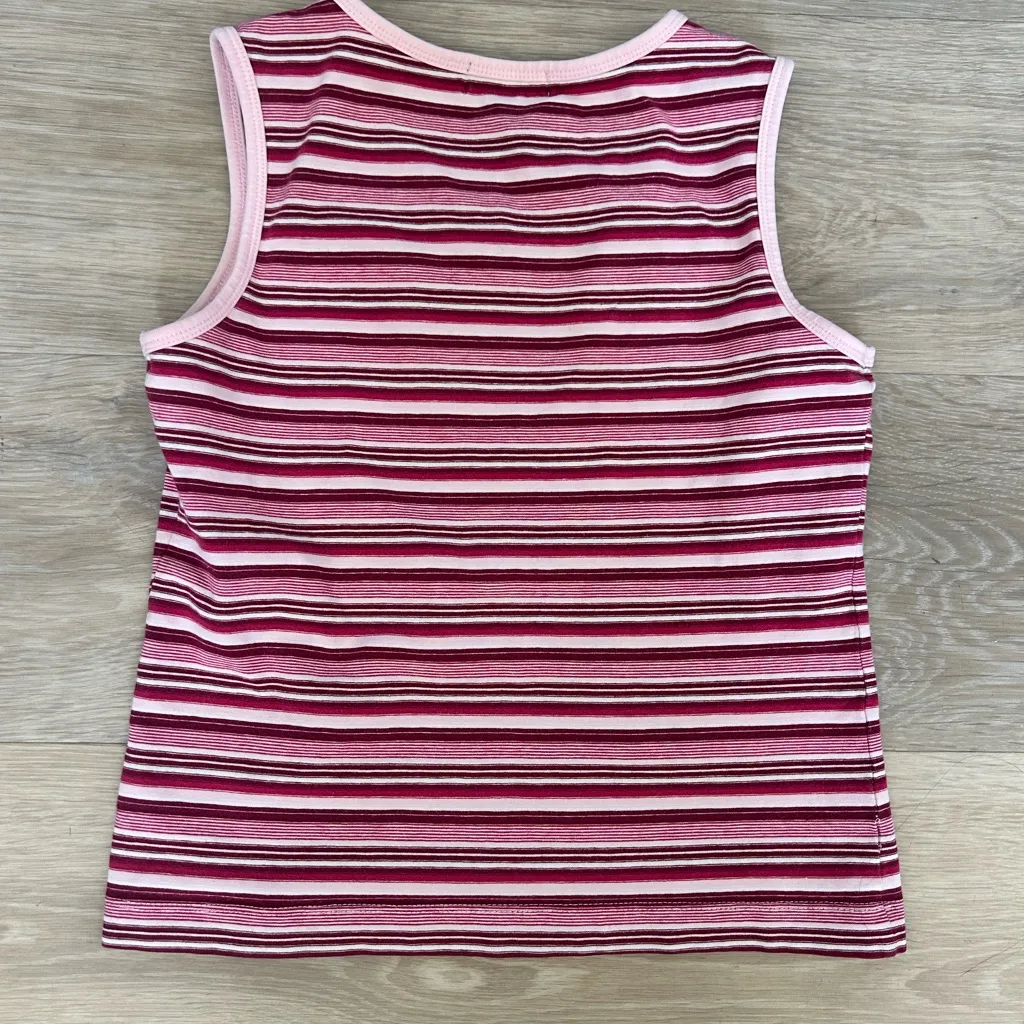 Limited Too Rhinestone Striped Tank Top Kids M (Fits XS/S) Y2K Style - Image 7