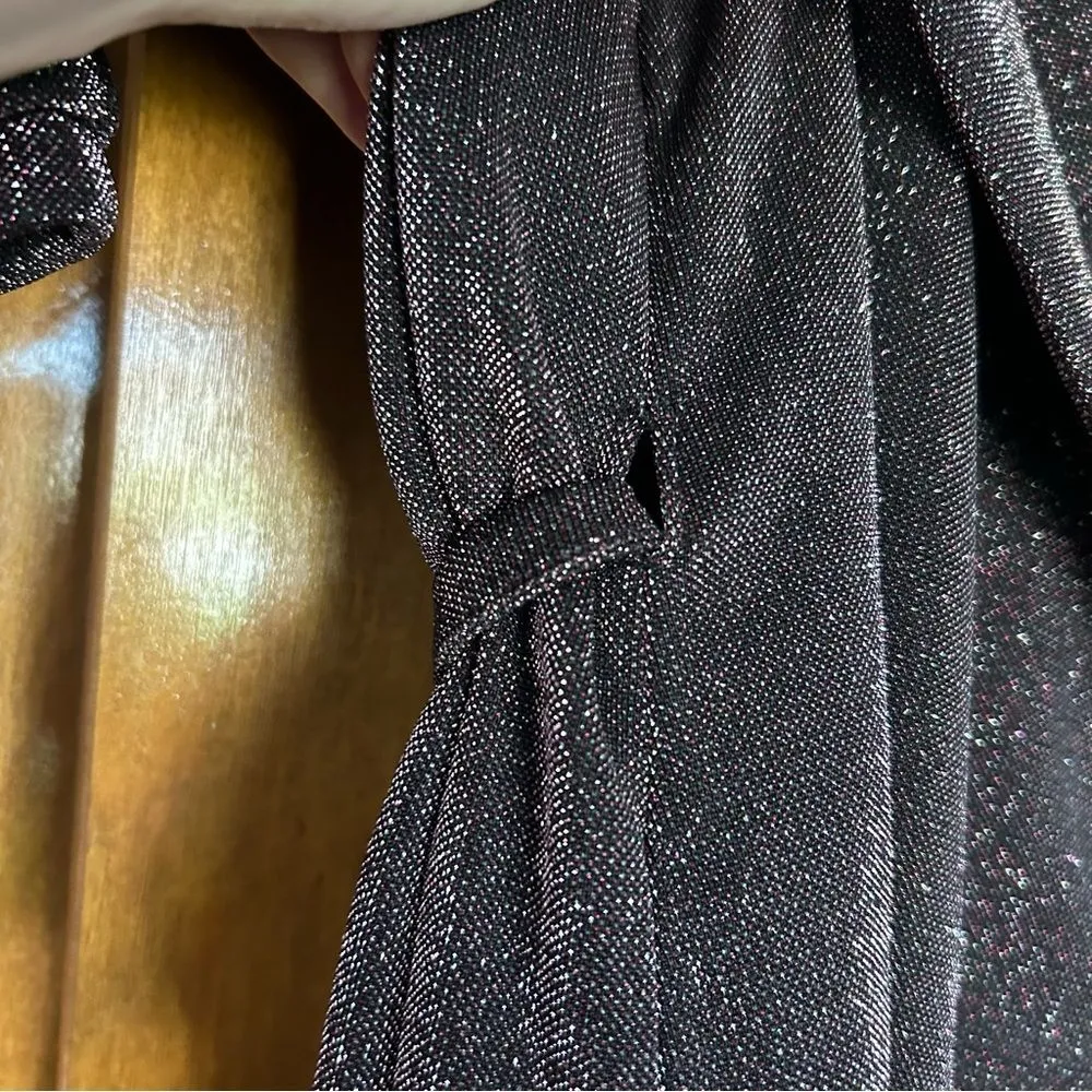 & Other Stories Metallic Blazer Wrap Mini Dress Purple Size 4 New - Image 7