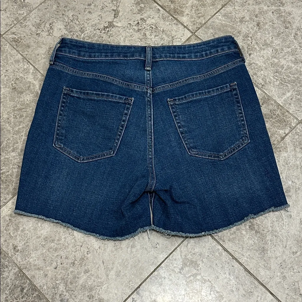 Old Navy OG High Rise Cut Off Jean Shorts Straight NEW 5” Inseam Size 10 - Image 7