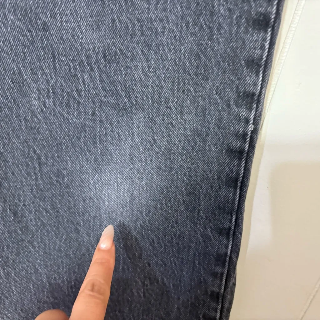 Abercrombie & Fitch Curve Love Baggy Low Rise Jeans Black Size 4 / 27 - Image 4