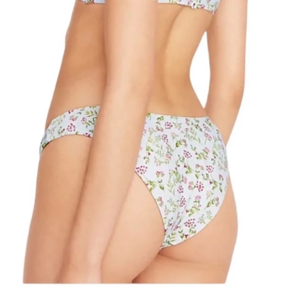 J Crew swim bikini meadow floral Curved waist cheeky bikini bottom large NWT - Image 3