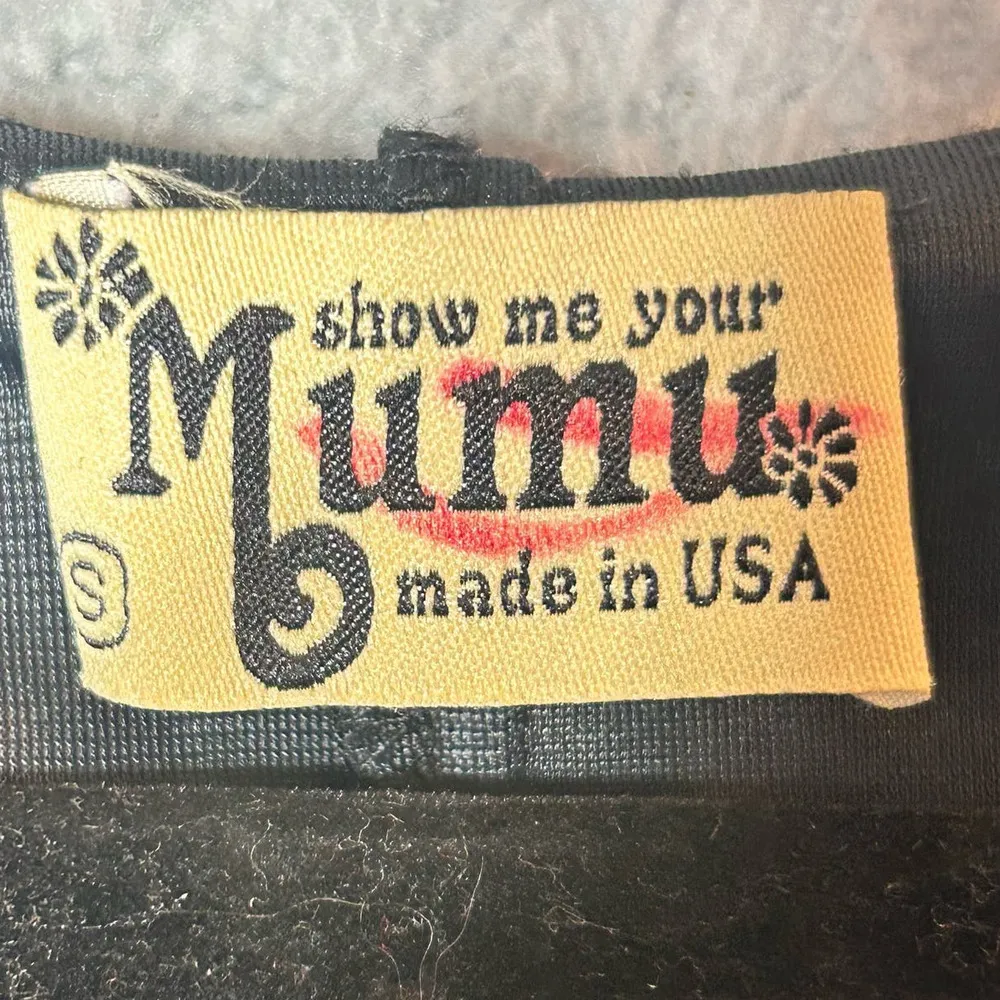 Show Me Your Mumu  Top Womens Small‎ Black Snakeskin Barry Bell Tunic Top - Image 2