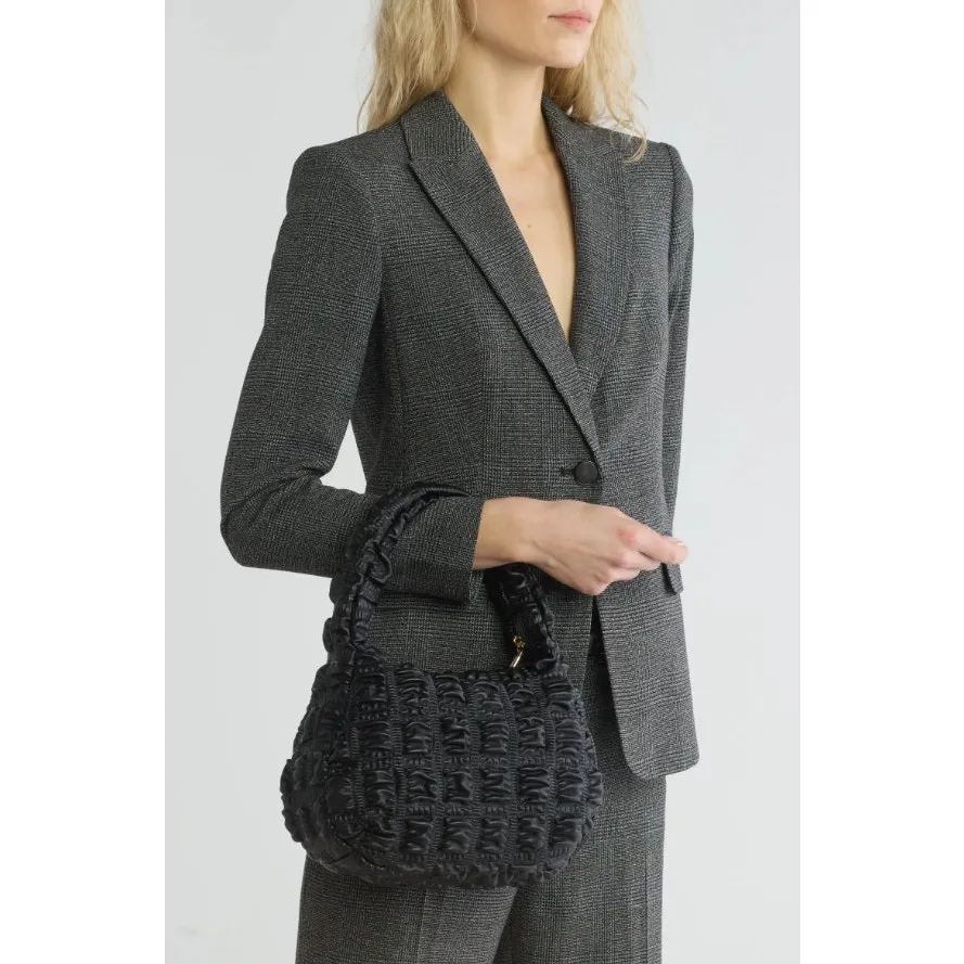 Jason Wu Fay Baguette Bag Black Vegan Leather Pre-Loved Quilted Top Handle - Image 2