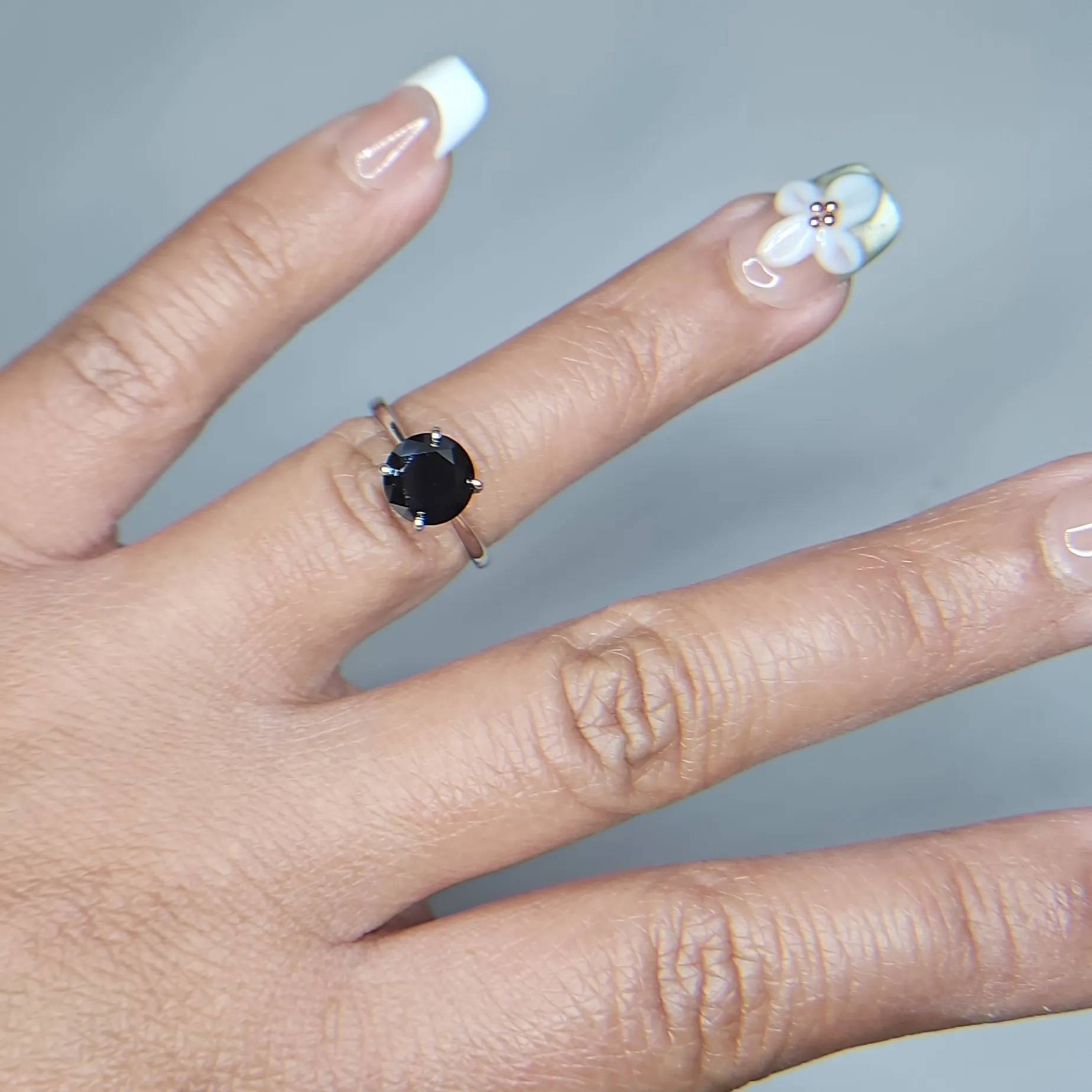 2ct Black Moissanite Ring - Image 8
