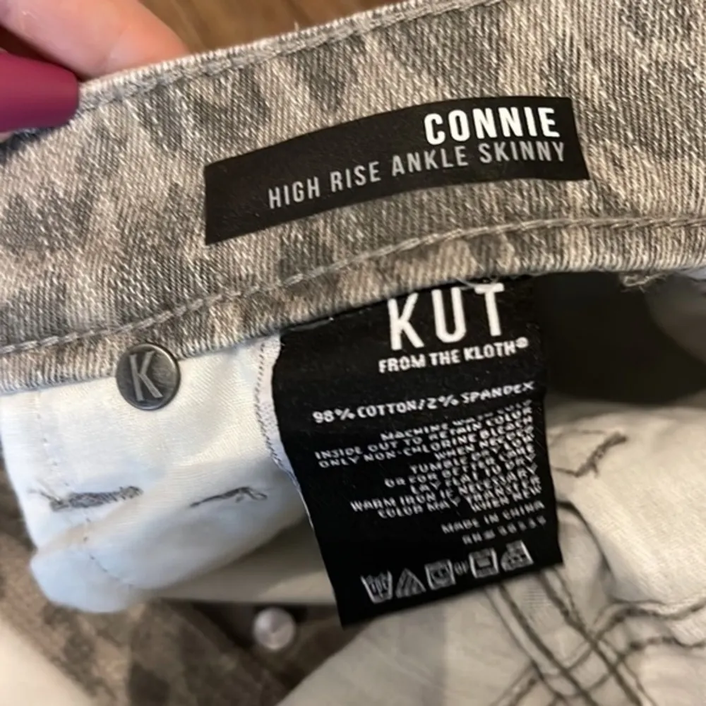 NEW Kut From The Kloth Skinny Leopard Grey Cheetah - Image 58
