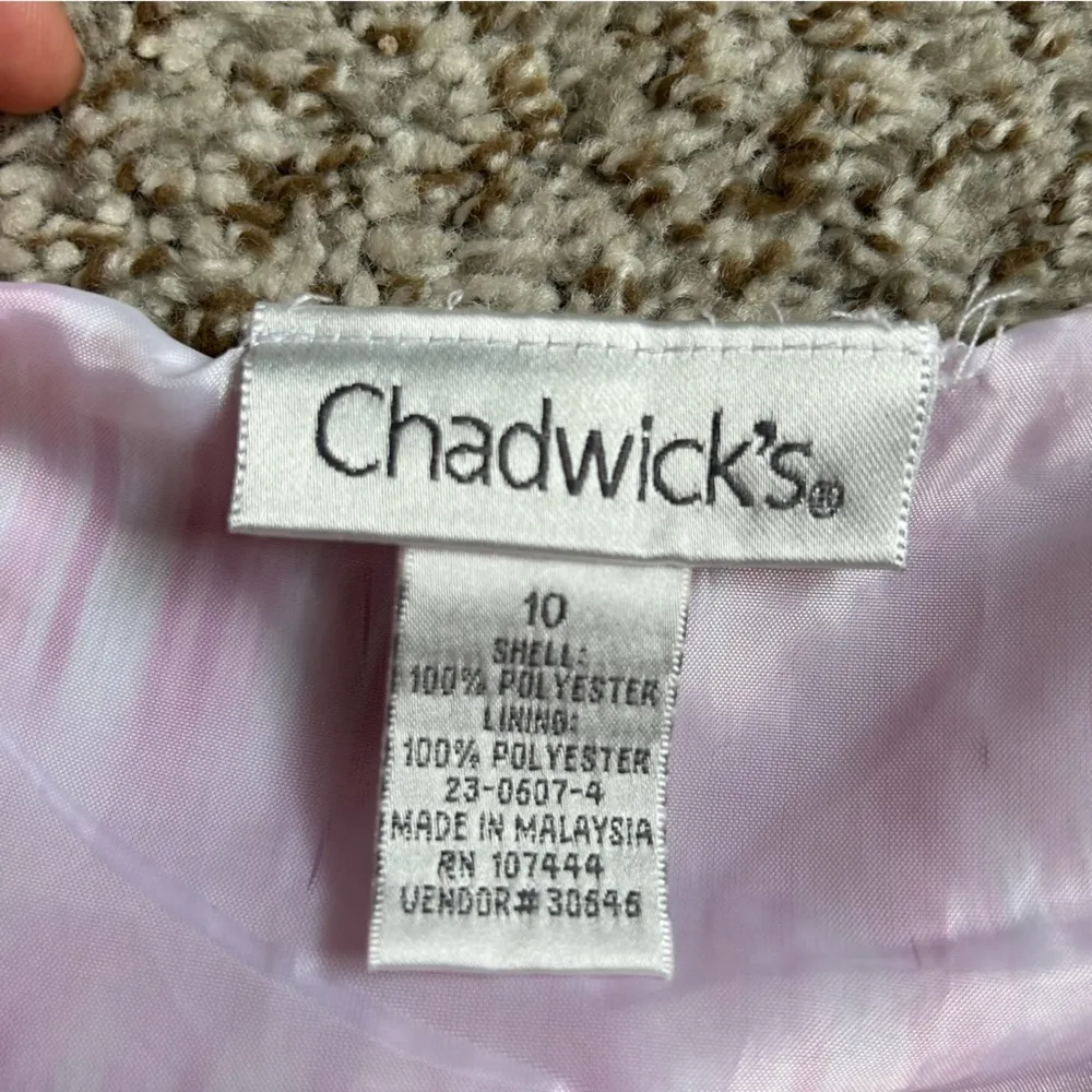 Chadwick's  Vintage Pink 60s Floral Midi Maxi Skirt 90s Y2K Size 10 Valentine’s - Image 2