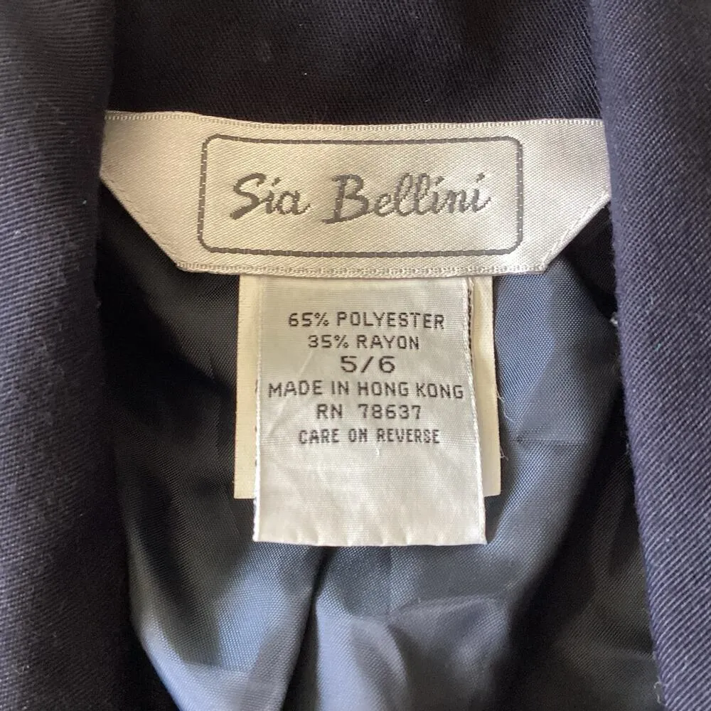 Vintage Sia Bellini Bolero Jacket Black Size 6 - Image 6