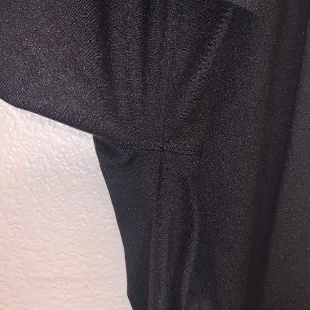 Black high waist capri yoga gym workout leggings - Image 6