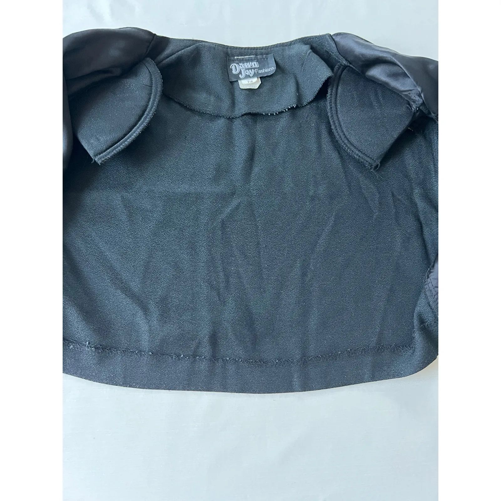 Dawn Joy Fashions Long Sleeve Cropped Jacket Shoulder Pads Size 7 - Image 5