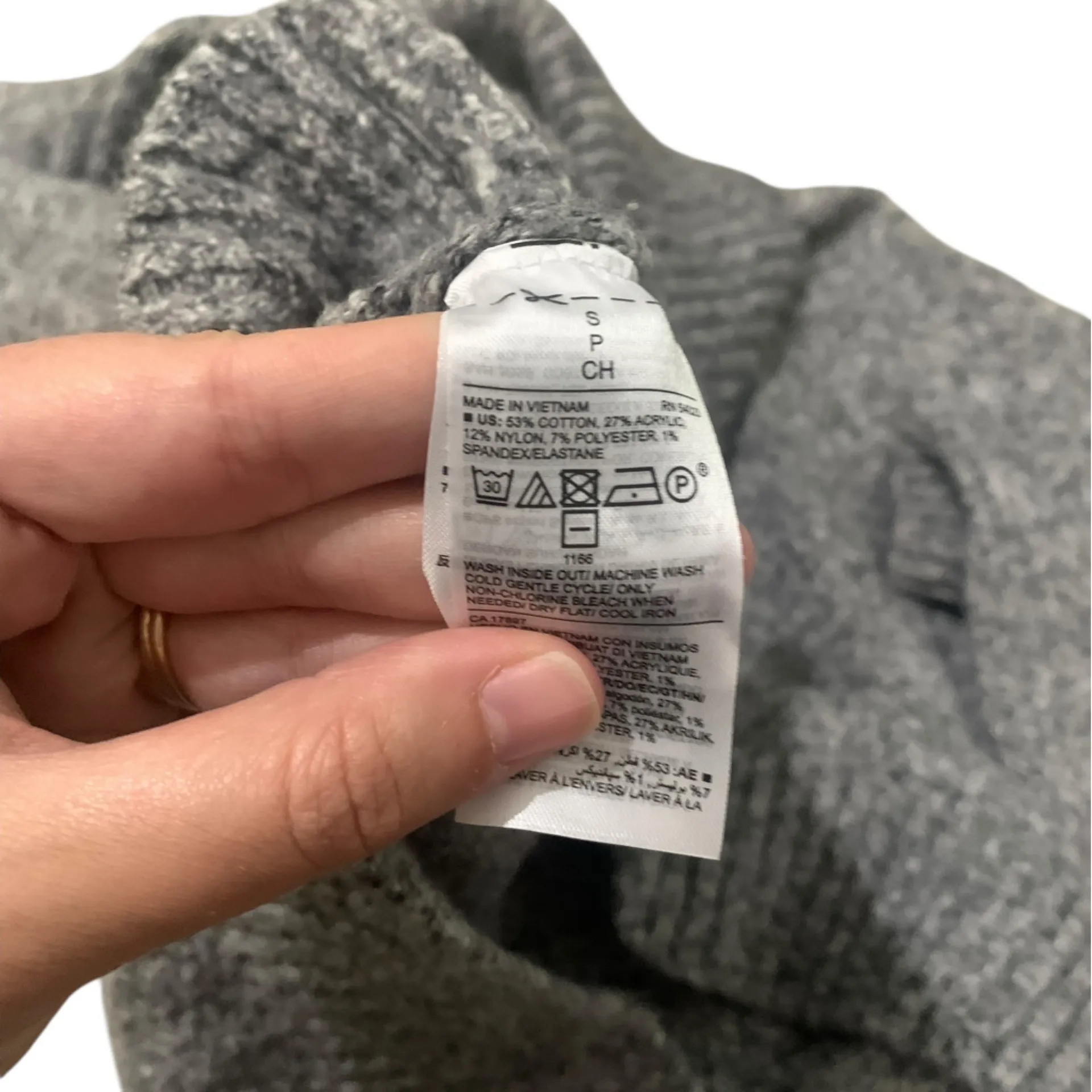 Old Navy grey turtleneck sweater size S - Image 3