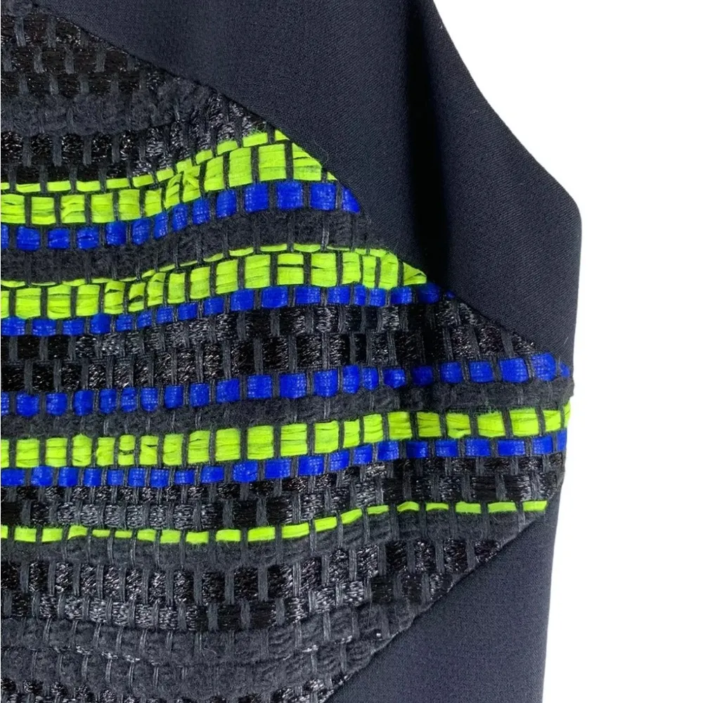 Milly Abstract Textile Knit Front Sheath Dress tag sz 8 fits best on sz 6-8 - Image 8