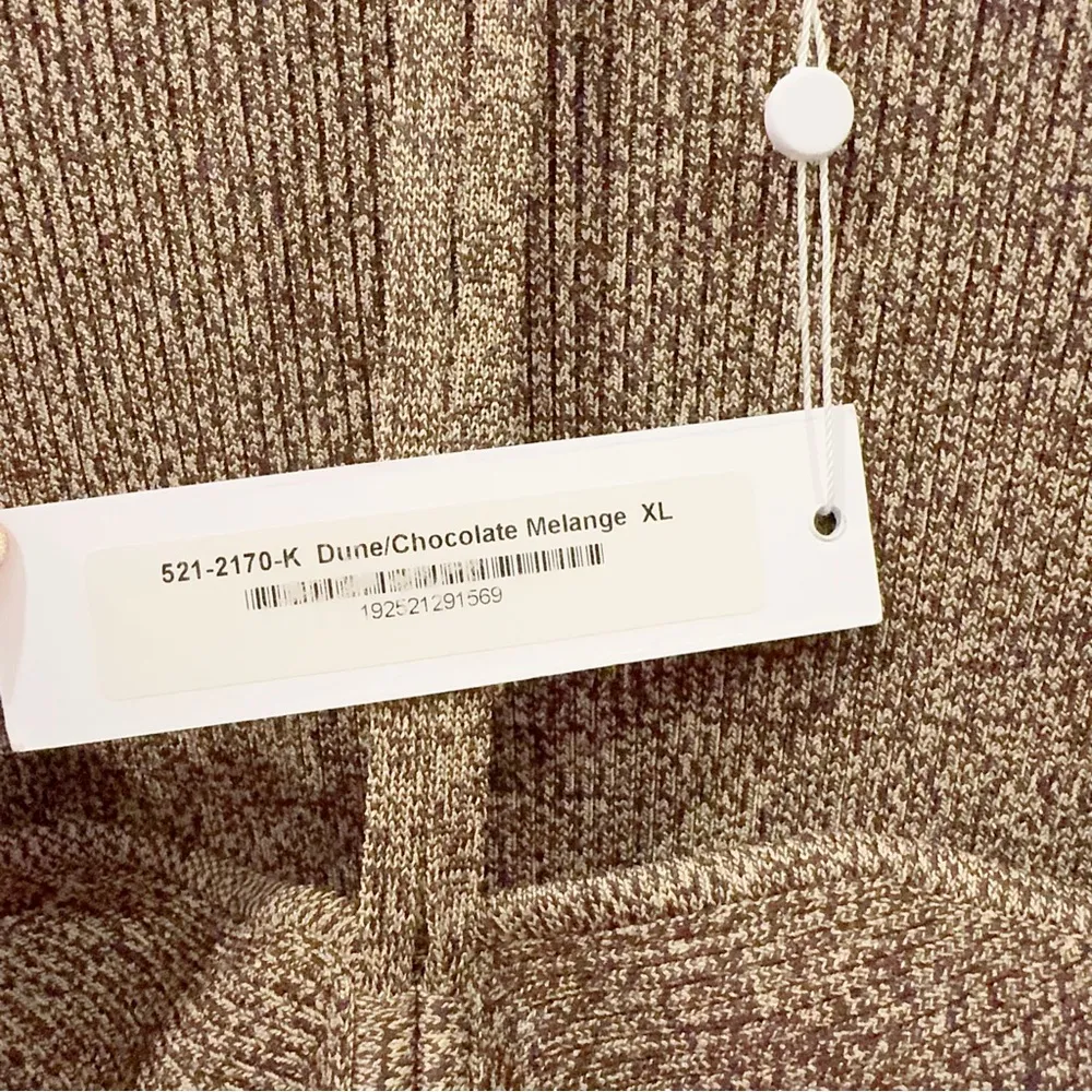 Jonathan Simkhai Alexia Long Sleeve Ribbed Knit Cut Out Top Blouse Size XL NWT Brown - Image 7