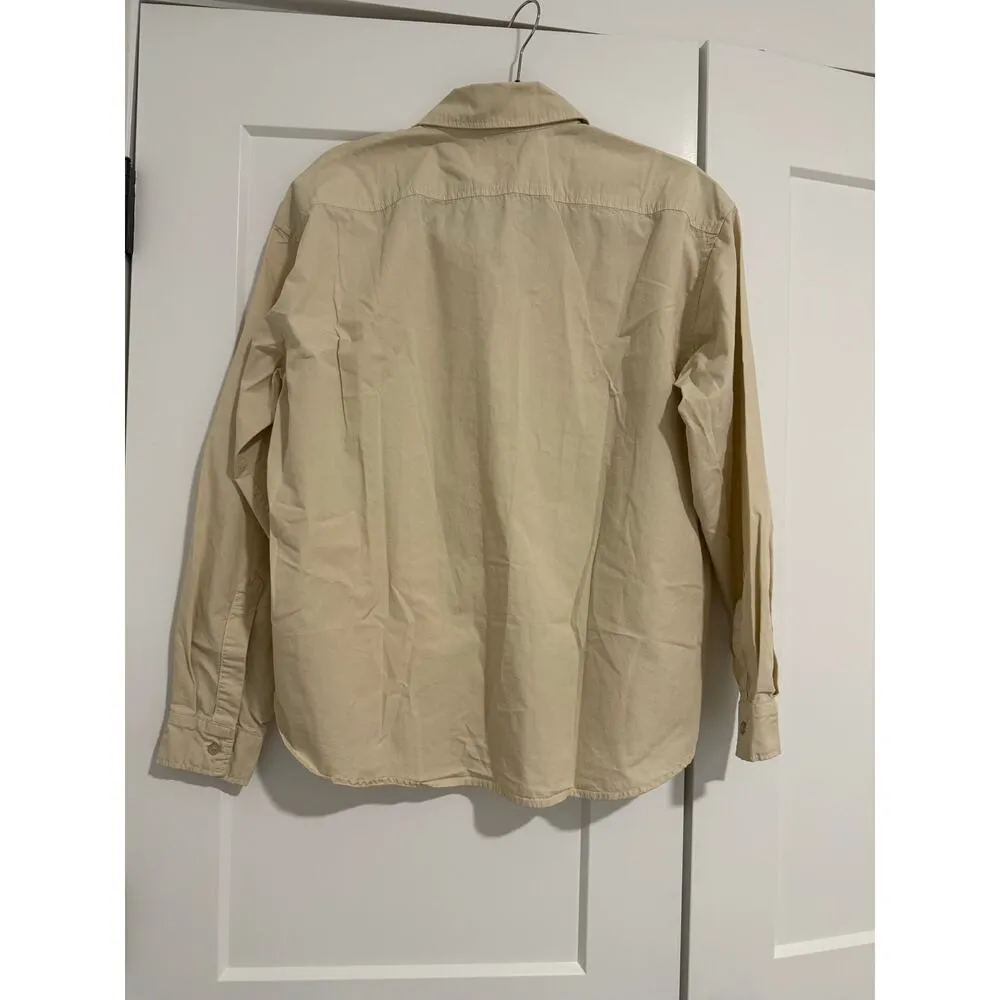 $225 New Cotton Citizen Tan Button down Shirt - Small - Image 2