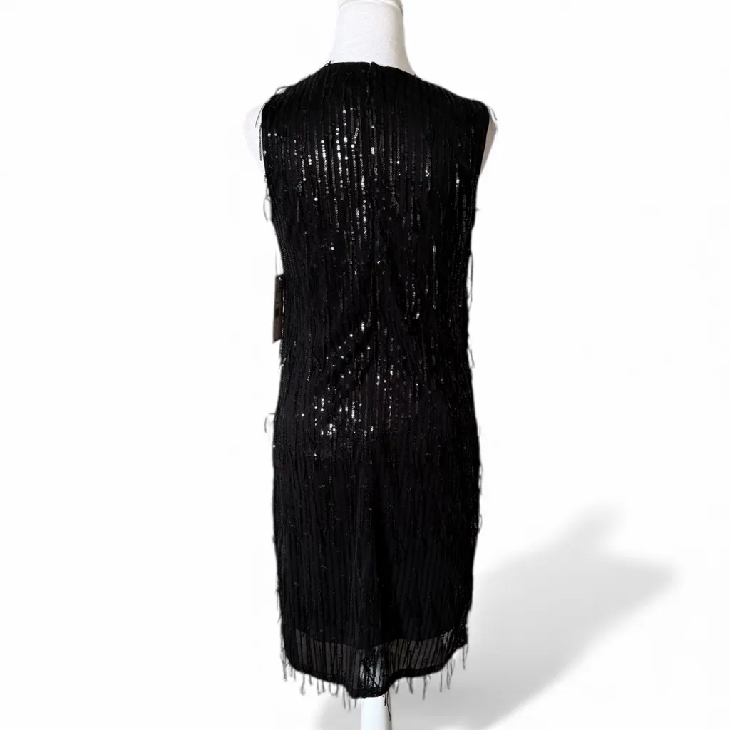 NANETTE NANETTE LEPORE
Sequin Fringed Mini Dress Sz 4 MSRP 188 - Image 7