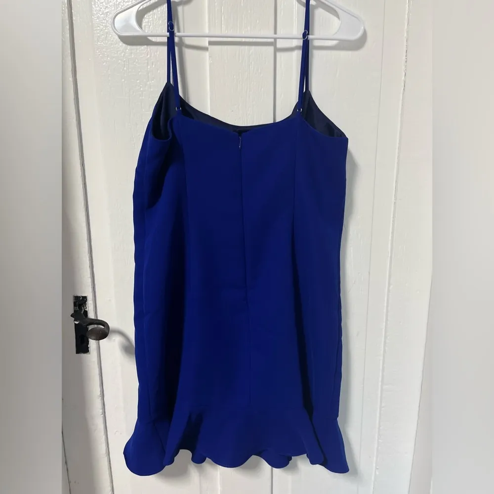 Lovers and Friends Teddy mini dress in cobalt blue size large - Image 4