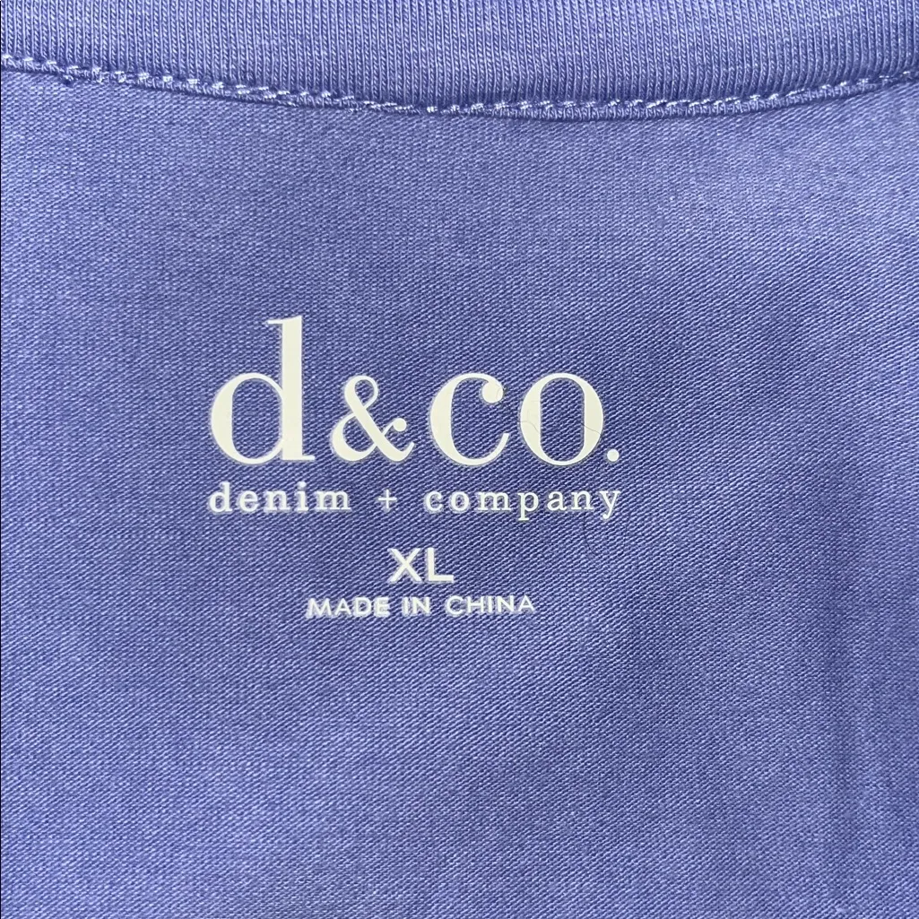 Denim & Co. Size XL Purple Floral Lace Overlay Zip Front Jacket - Image 4