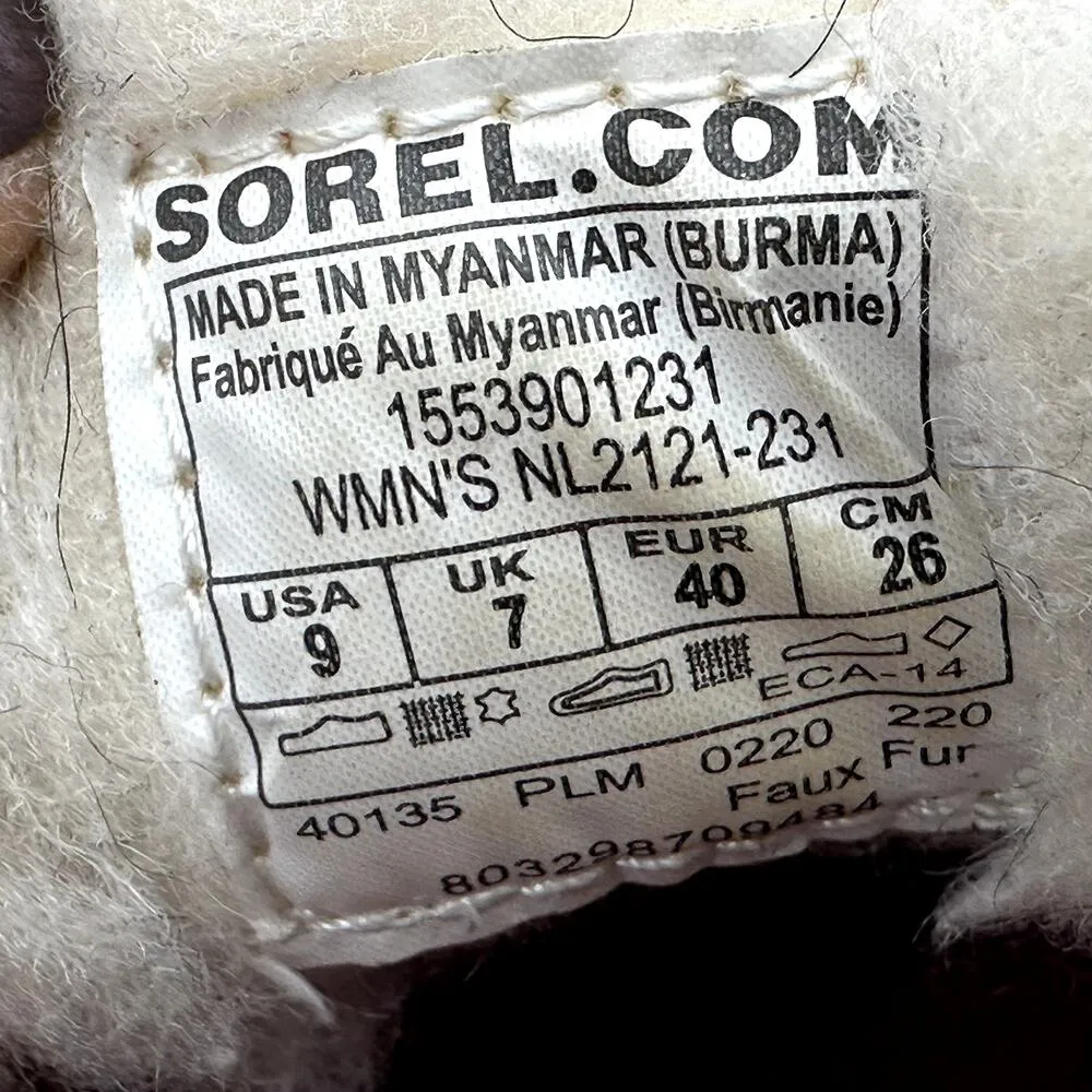 Sorel Tremblant Blanket Winter Slipper Faux Shearling Lined Peatmoss Green 9 - Image 7