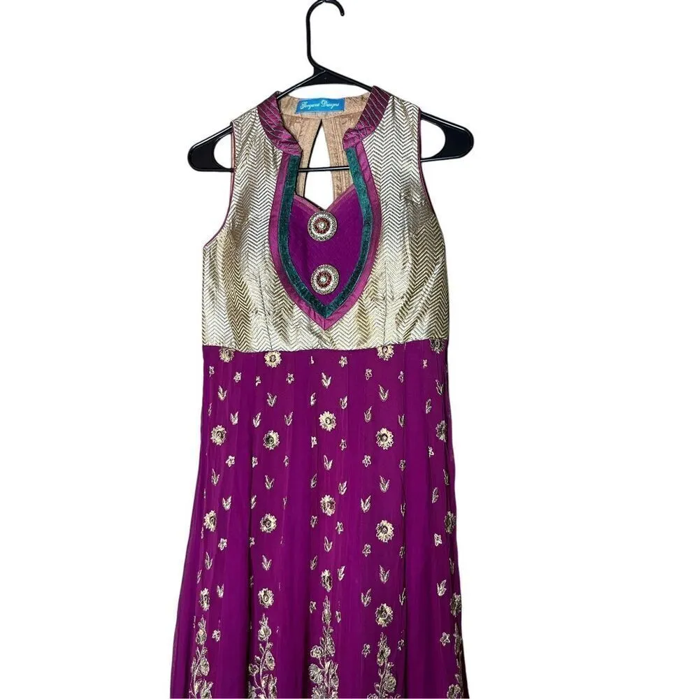 Gorgeous Designs Indian Dress Purple Size undefined - Image 2