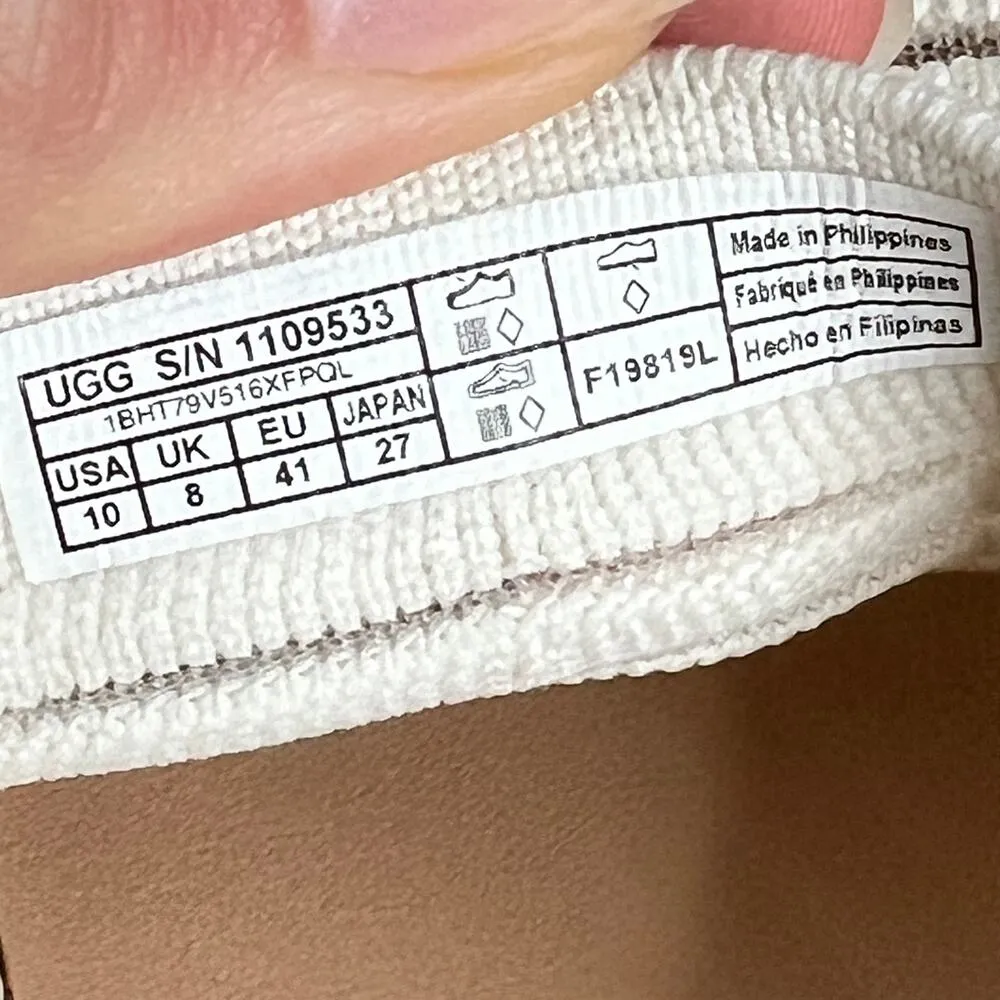 Ugg Sammy Breeze Slip On Sneaker White Shoe Size 10 - Image 4