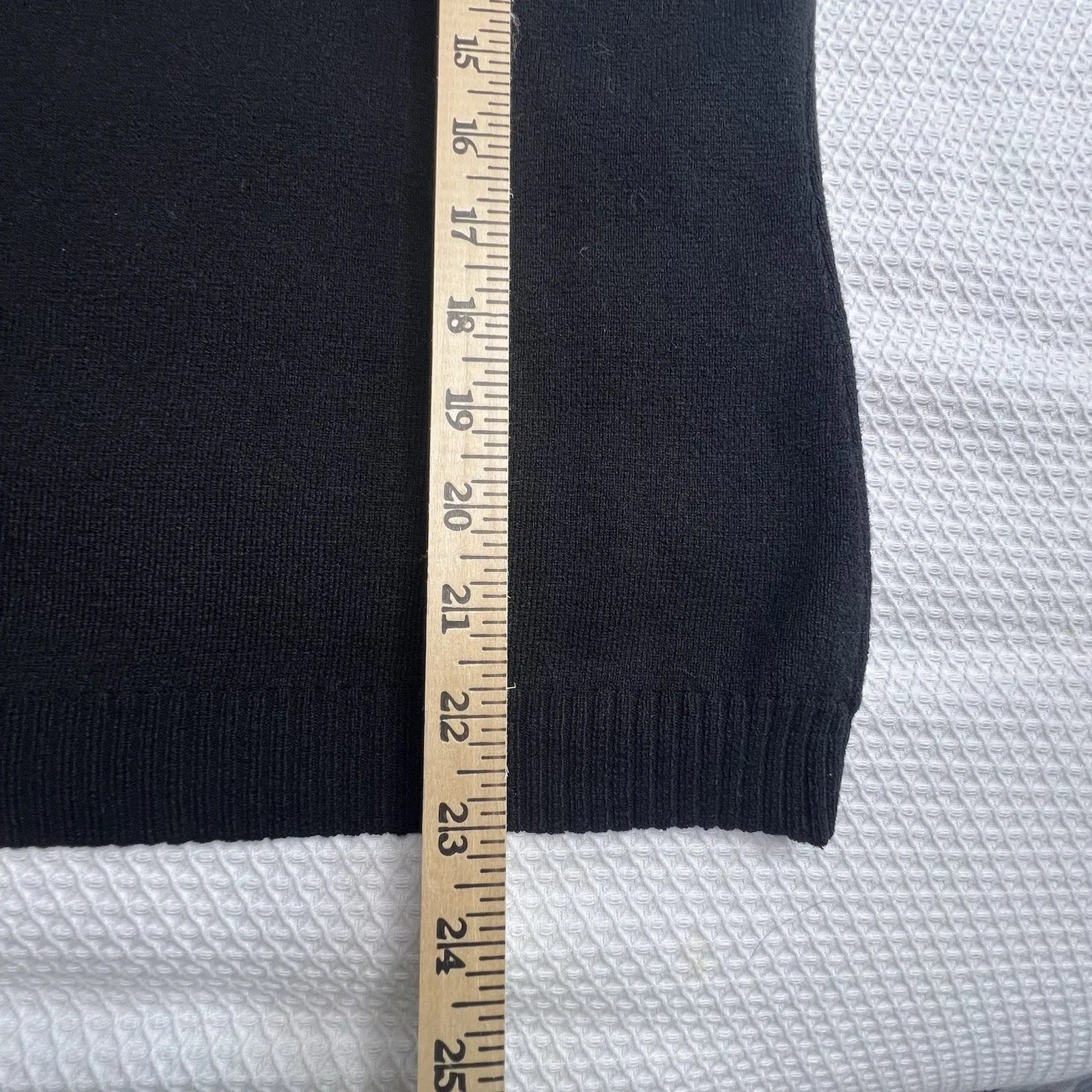 Emma James Liz Claiborne XL Black Sleeveless Sweater Tank‎ High Beaded Neckline - Image 6