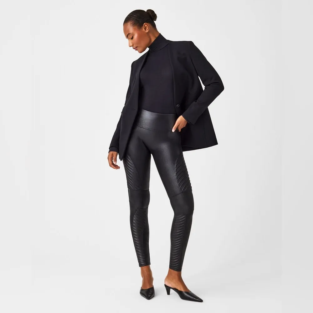 Spanx Faux Leather Moto Leggings - Image 2