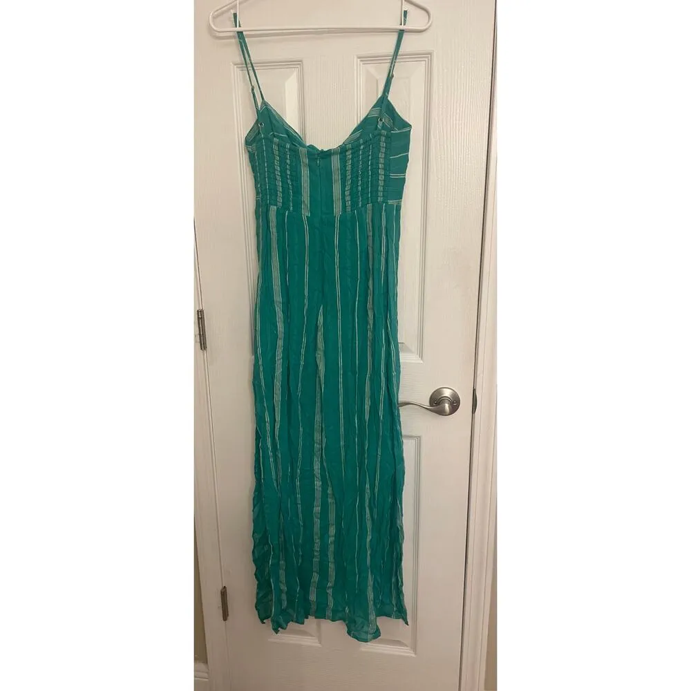 VIX Maxi Dress, Latge, Tulum Yola Tricia, Green, A60 Green Size L - Image 7