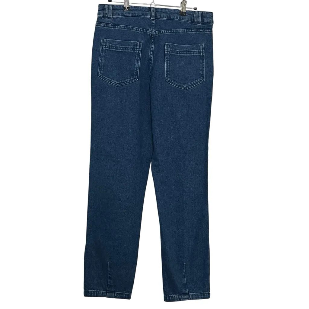 SEZANE Manu Relaxed Fit Jeans Women’s Size 6 Tapered Leg Cotton Denim FR 38 - Image 5